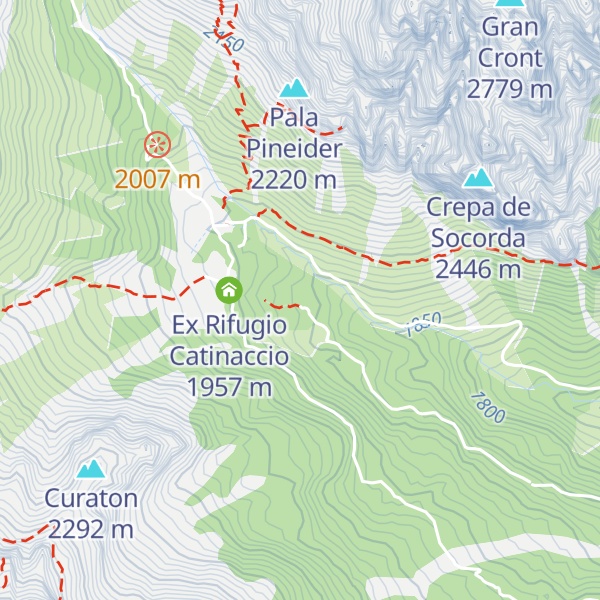 Map of Malga Couler