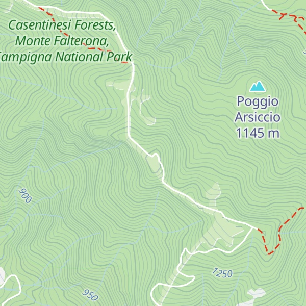 Map of Monte Massicaia