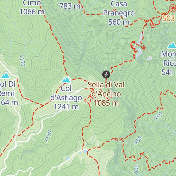 Map of Malga Col d'Astiago