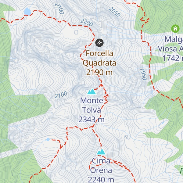 Map of Monte Tolvà