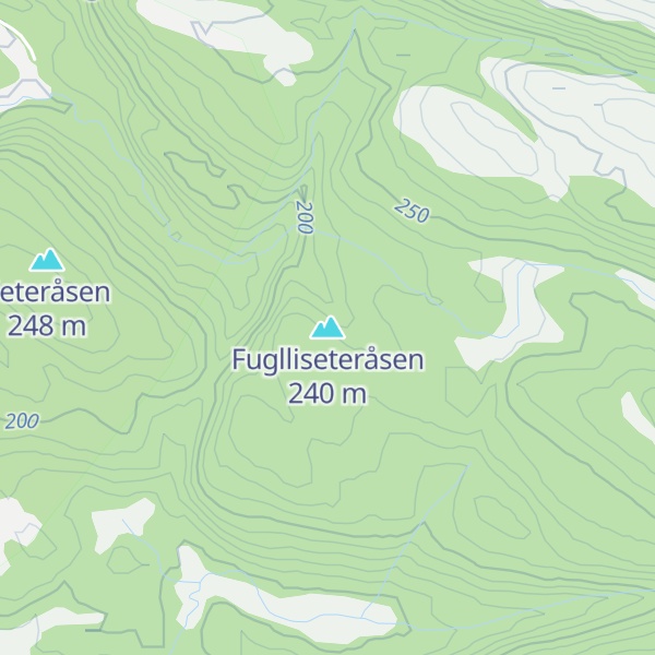 Map of Fuglliseteråsen