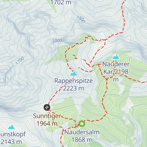Map of Rappenspitze