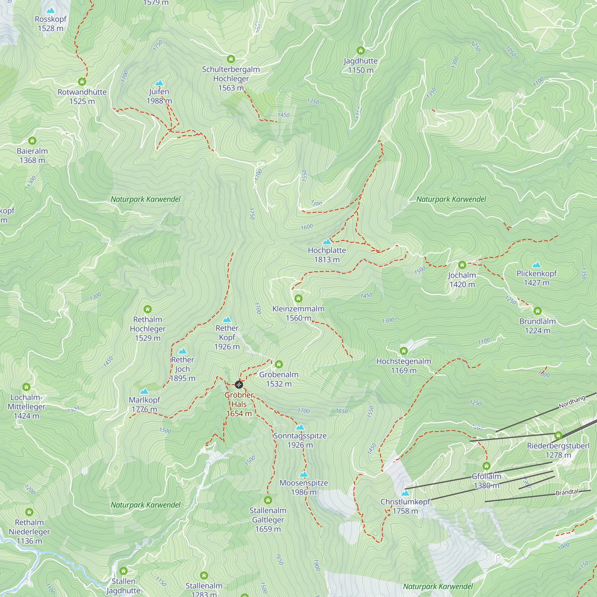 Kleinzemmalm map