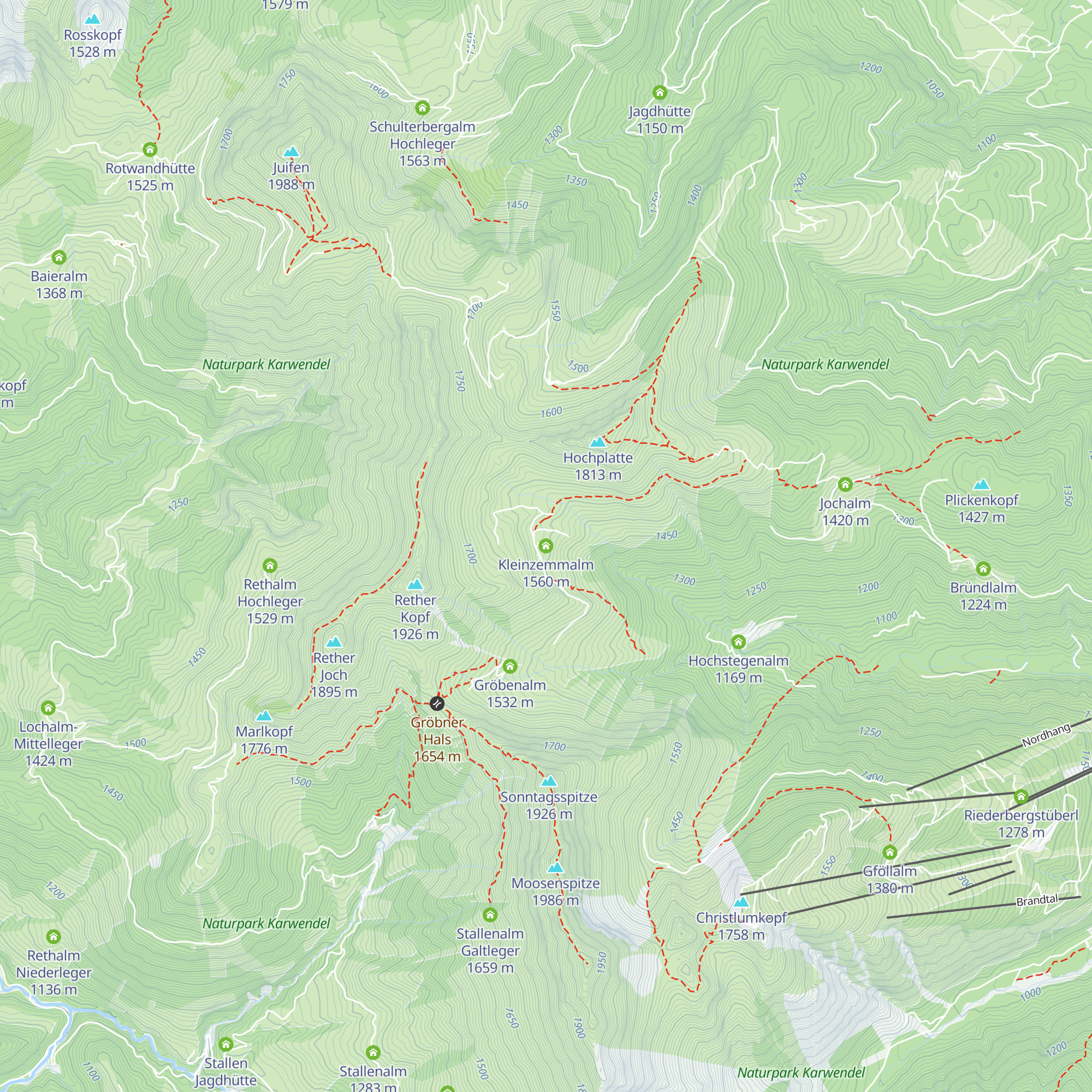 Kleinzemmalm map