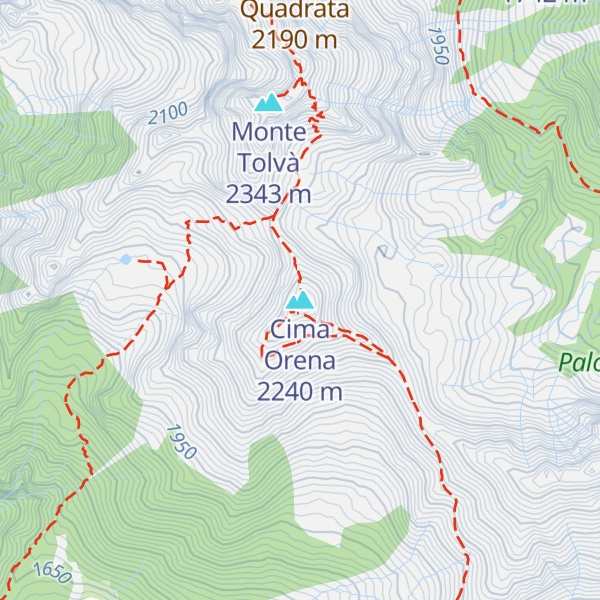 Map of Cima Orena