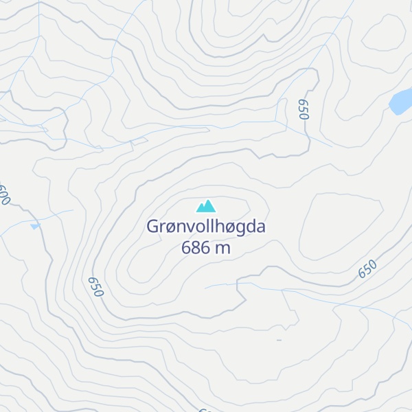 Map of Grønvollhøgda