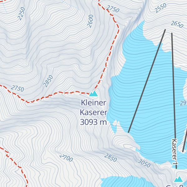 Map of Kleiner Kaserer