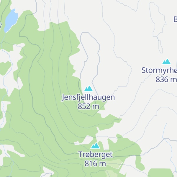 Map of Jensfjellhaugen
