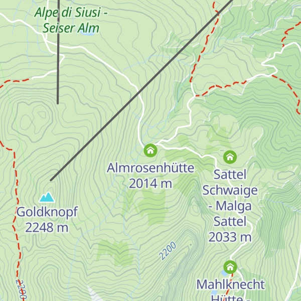 Map of Almrosenhütte
