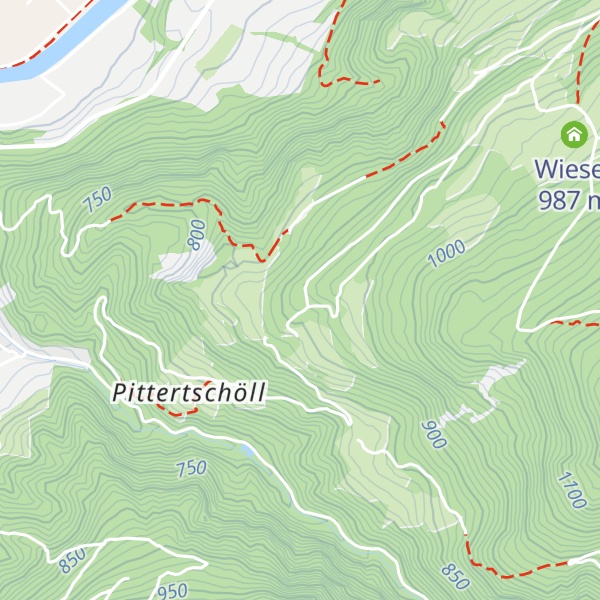 Map of Musberg - Montemuschio