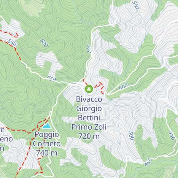 Map of Bivacco Giorgio Bettini Primo Zoli