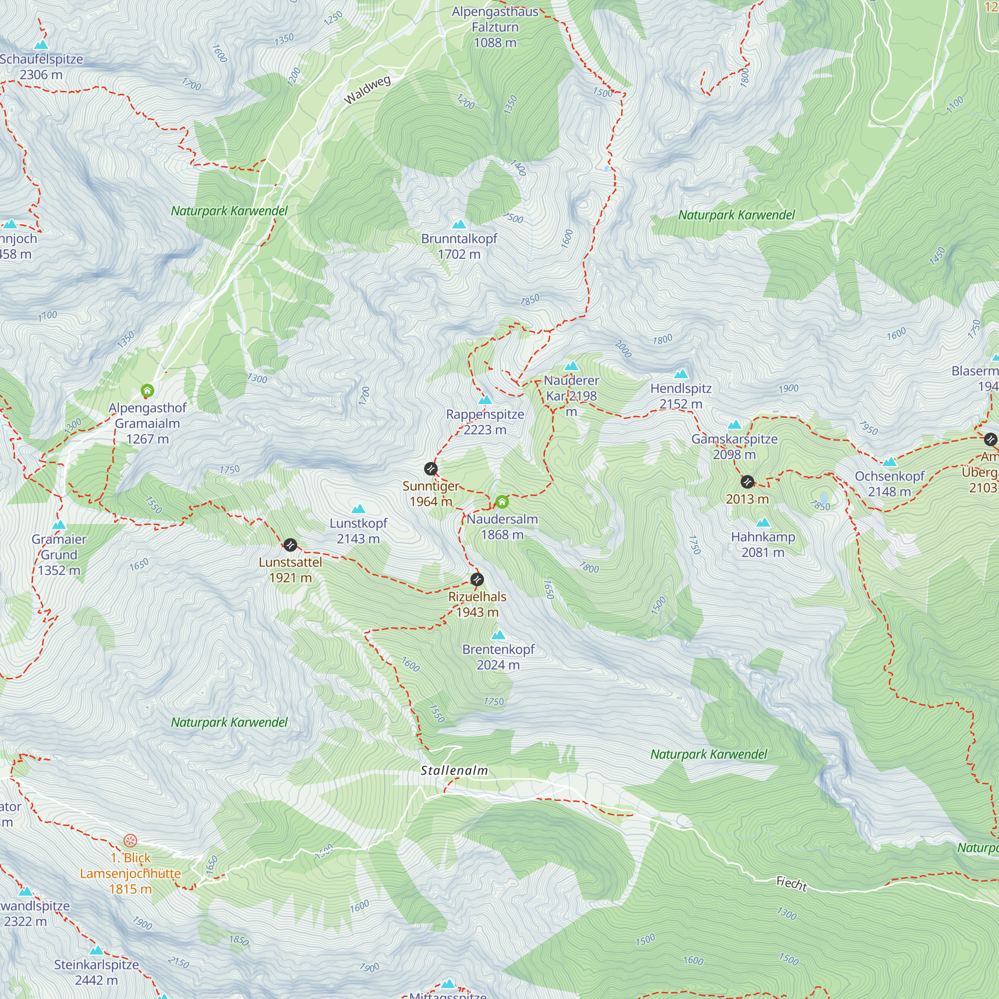 Naudersalpe map