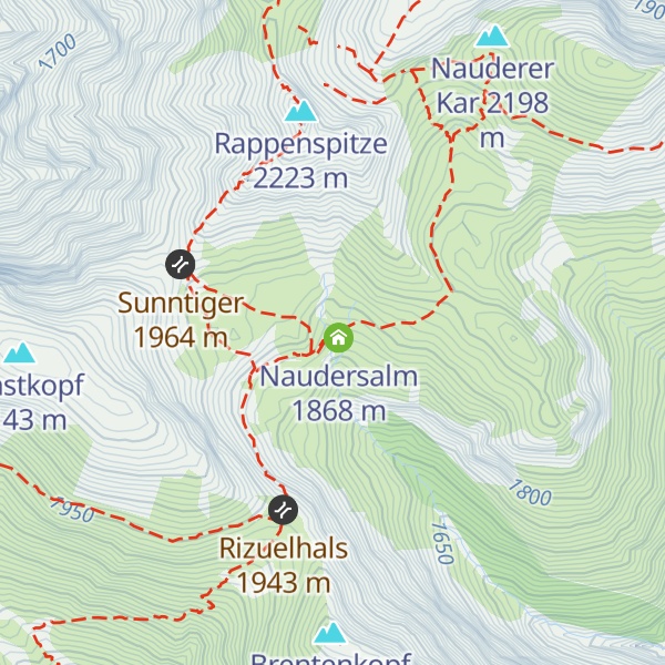 Map of Naudersalpe