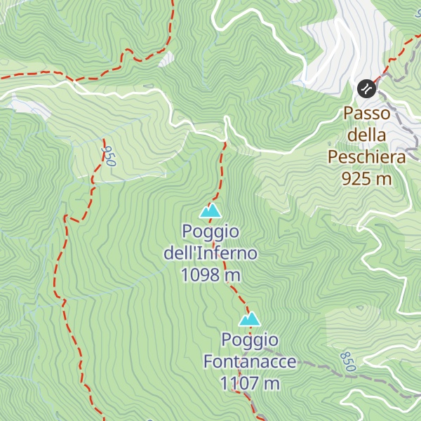 Map of Poggio dell'Inferno