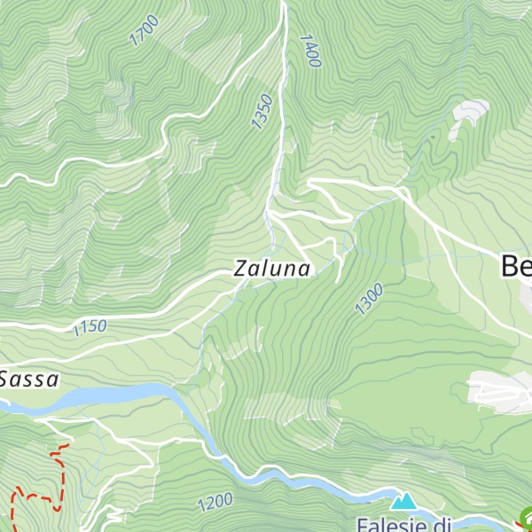 Map of Albergo Zaluna