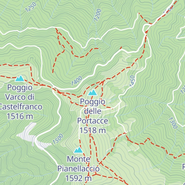Map of Poggio delle Portacce