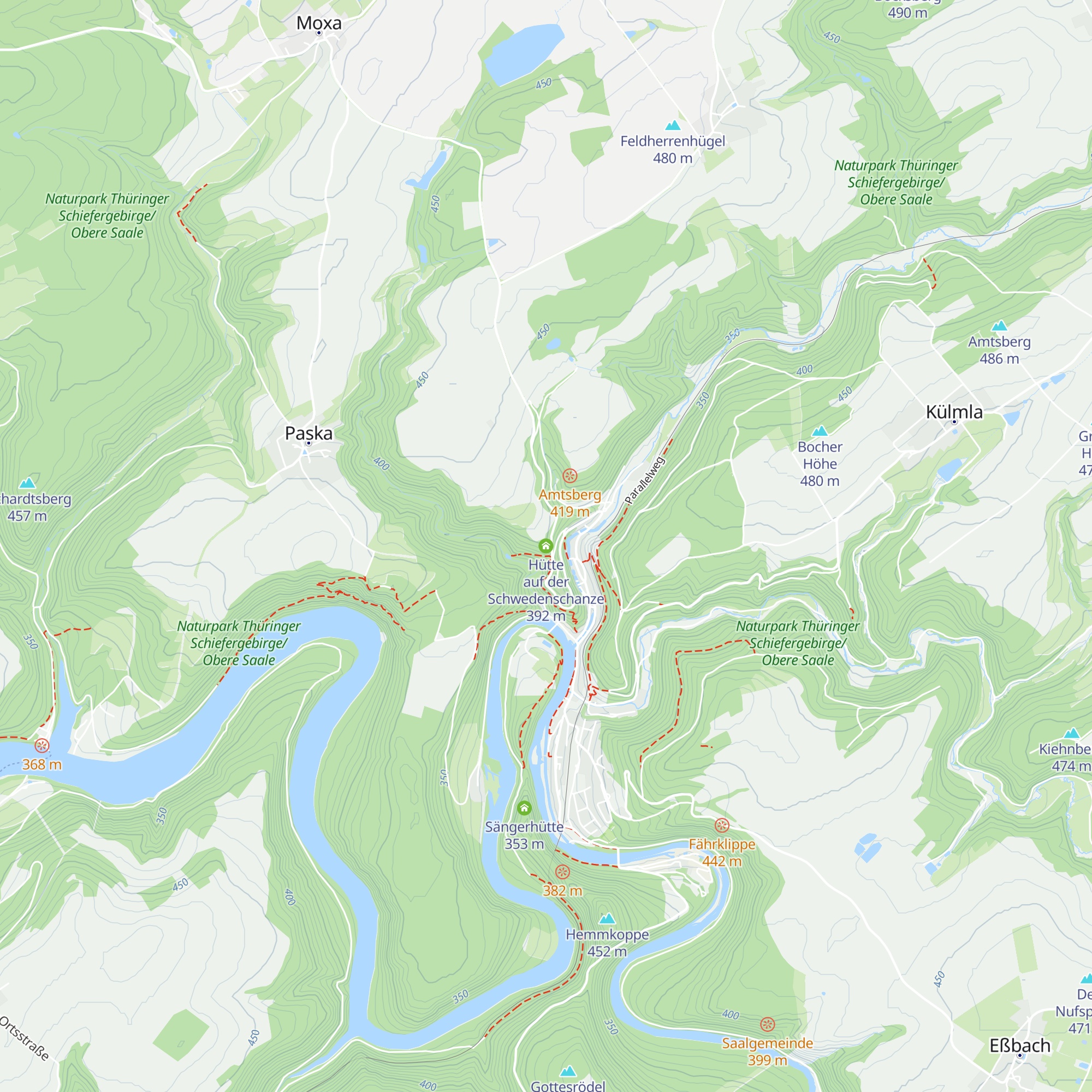 Hütte auf der Schwedenschanze map
