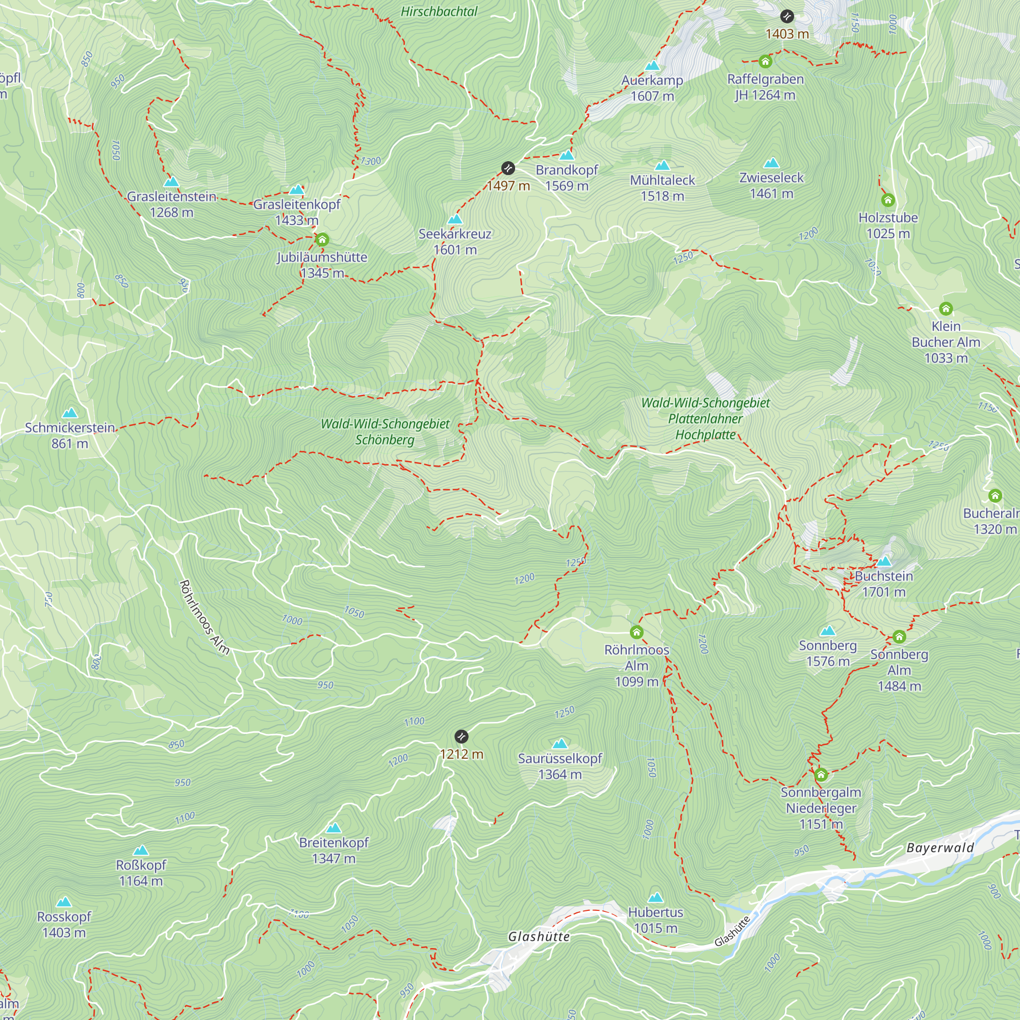 Schönberg Alm map