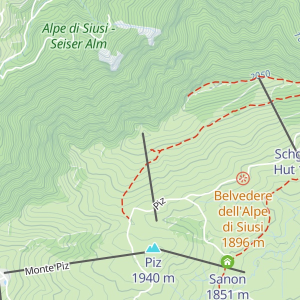 Map of Malga Contrin - Contrinschwaige