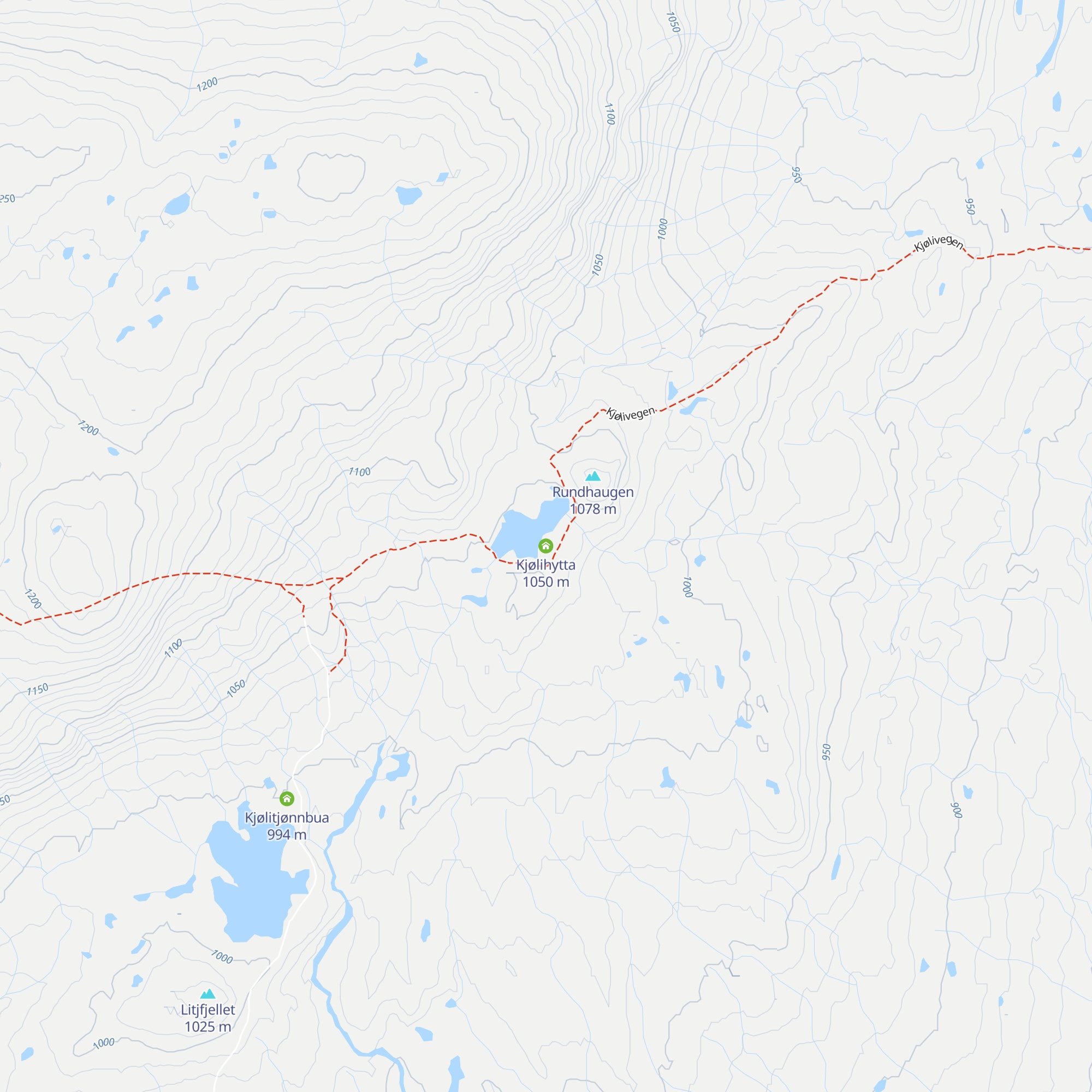 Kjølihytta map