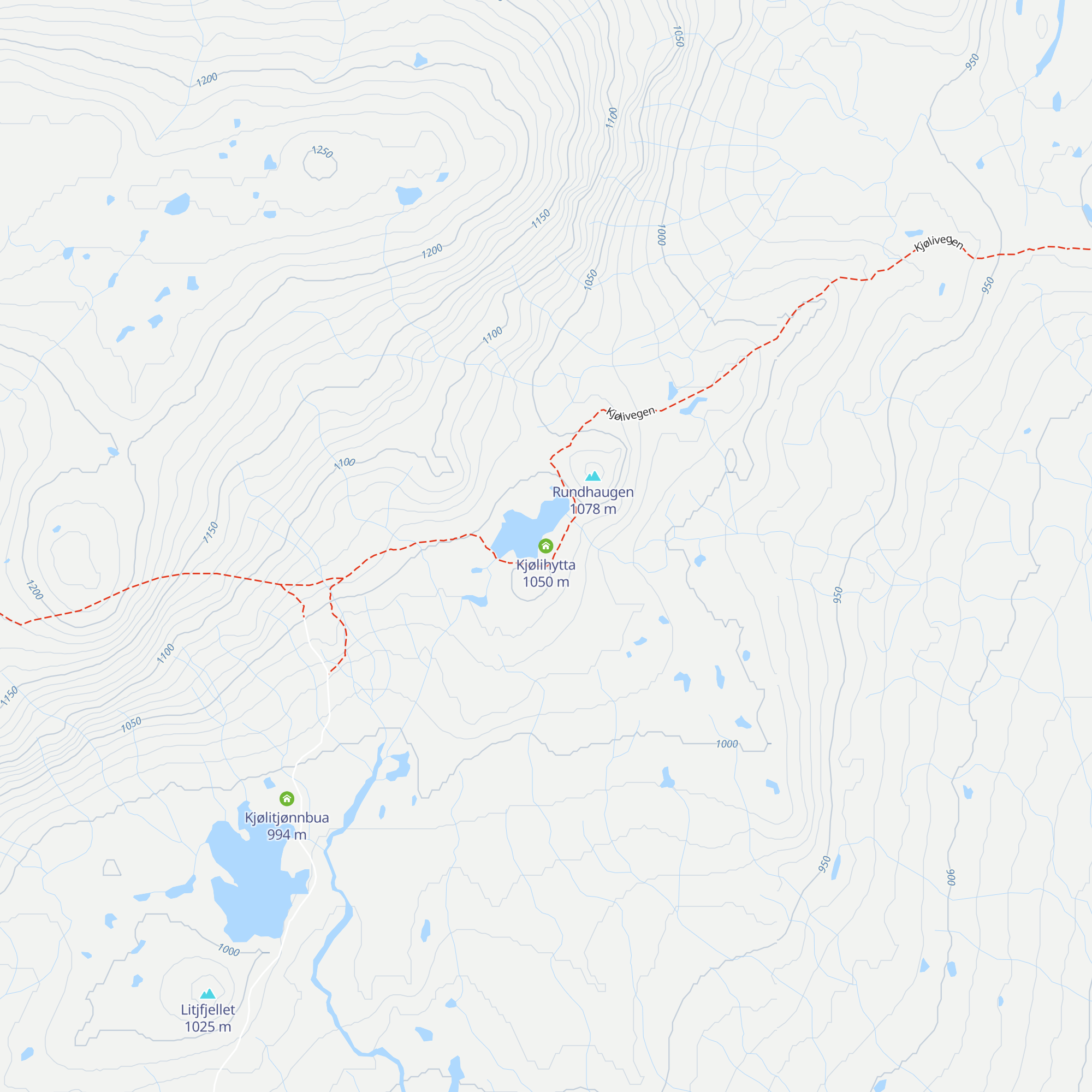 Kjølihytta map