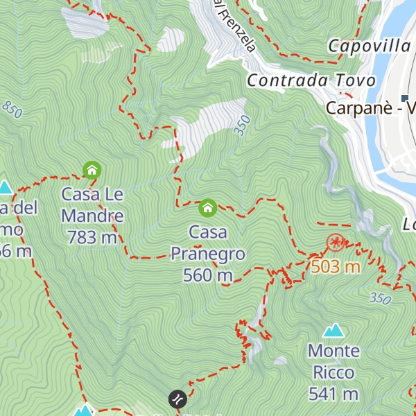 Map of Casa Pranegro