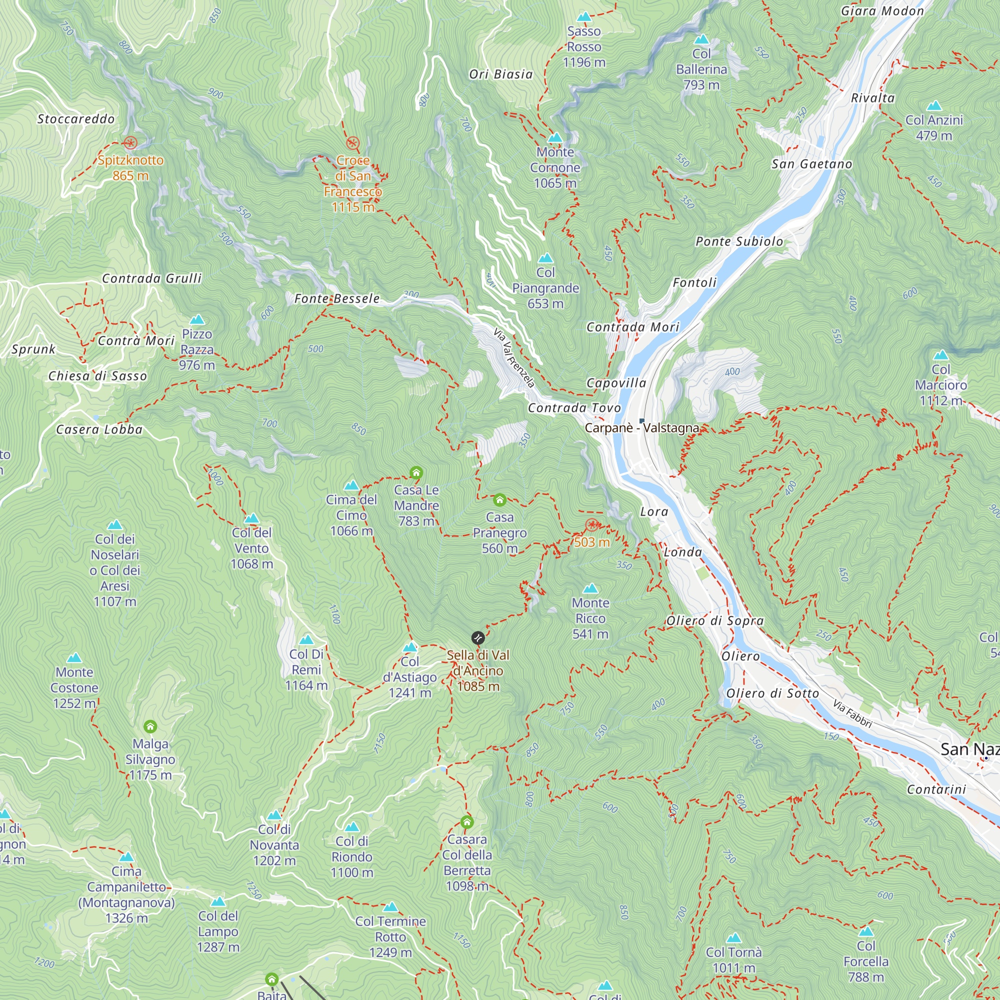 Casa Pranegro map