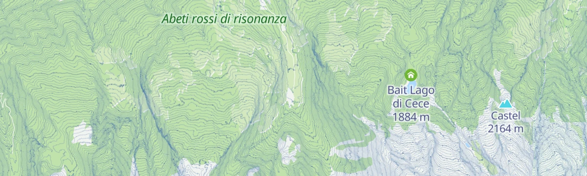 Map of the start of The three lakes