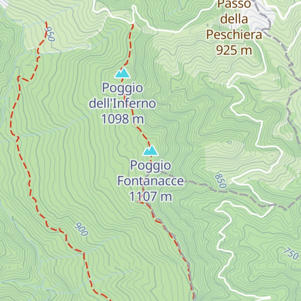 Map of Poggio Fontanacce