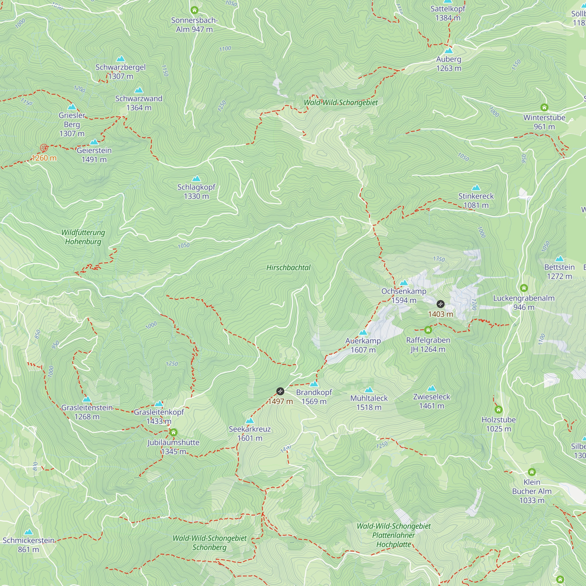 Buchenau Diensthütte map