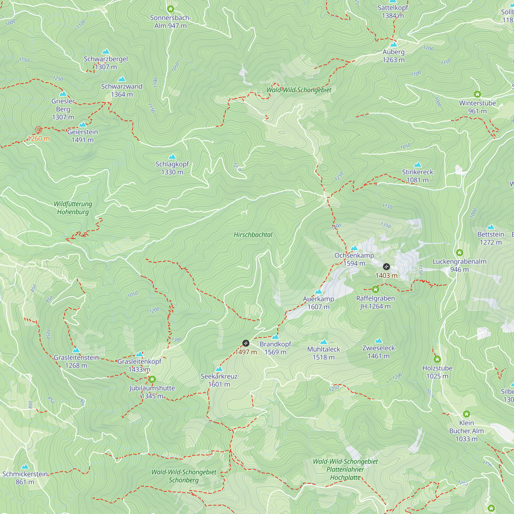 Buchenau Diensthütte map