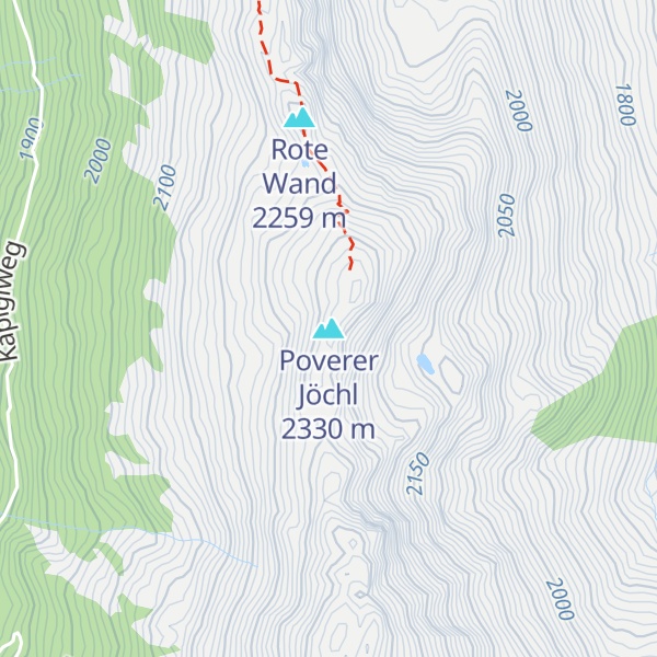 Map of Poverer Jöchl