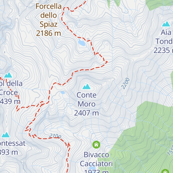 Map of Conte Moro