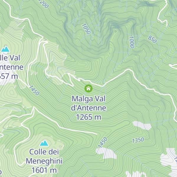 Map of Malga Val d'Antenne