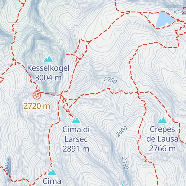 Map of Cima di Laussa