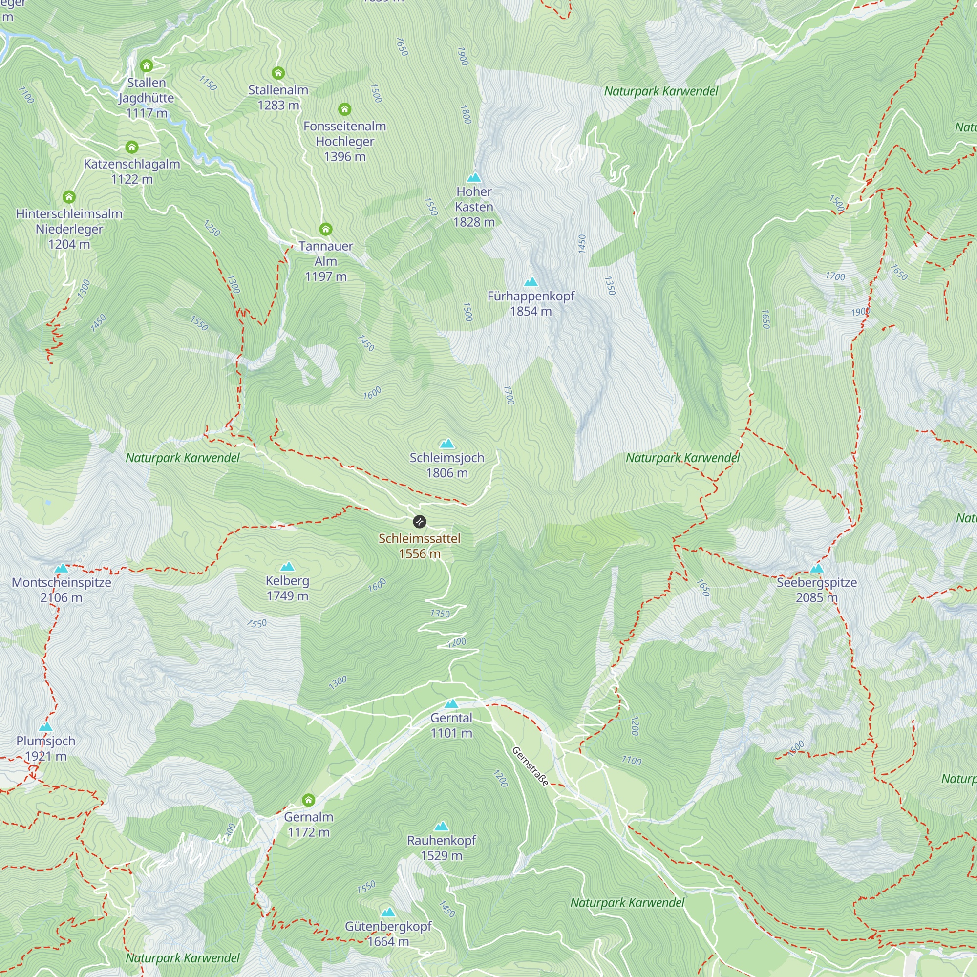 Überschüssalm map