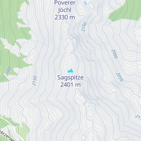 Map of Sagspitze