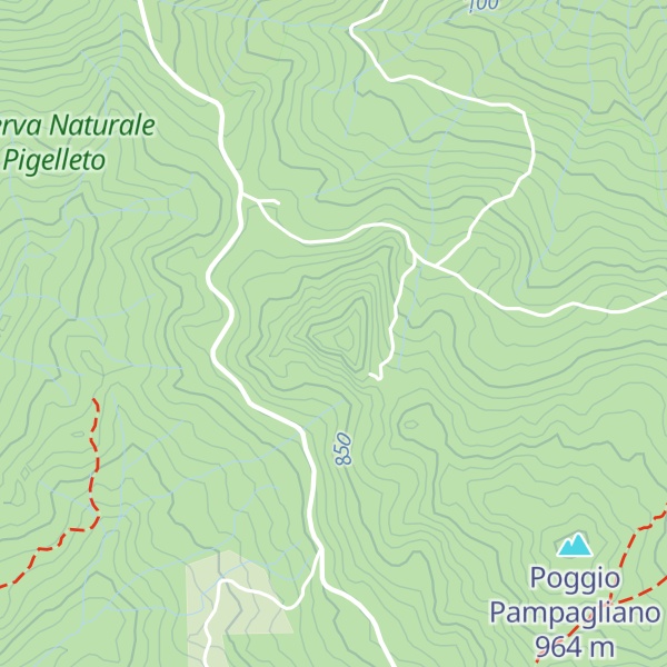 Map of Poggio La Roccaccia
