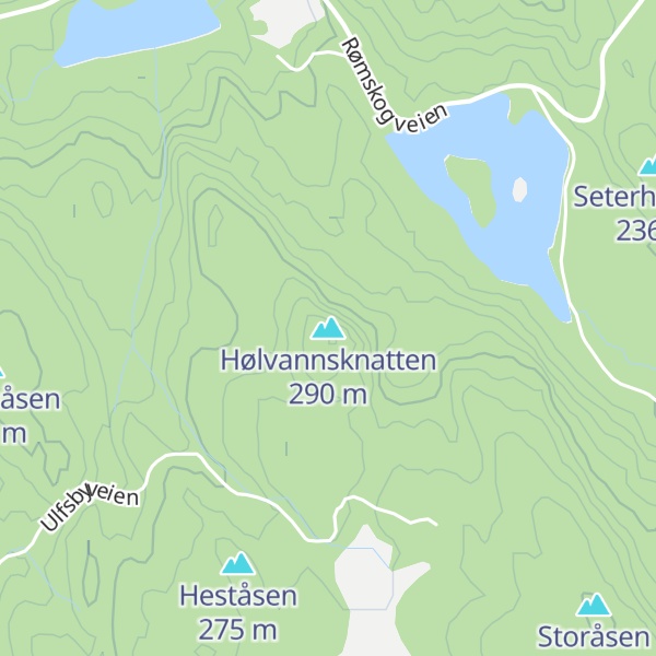 Map of Hølvannsknatten