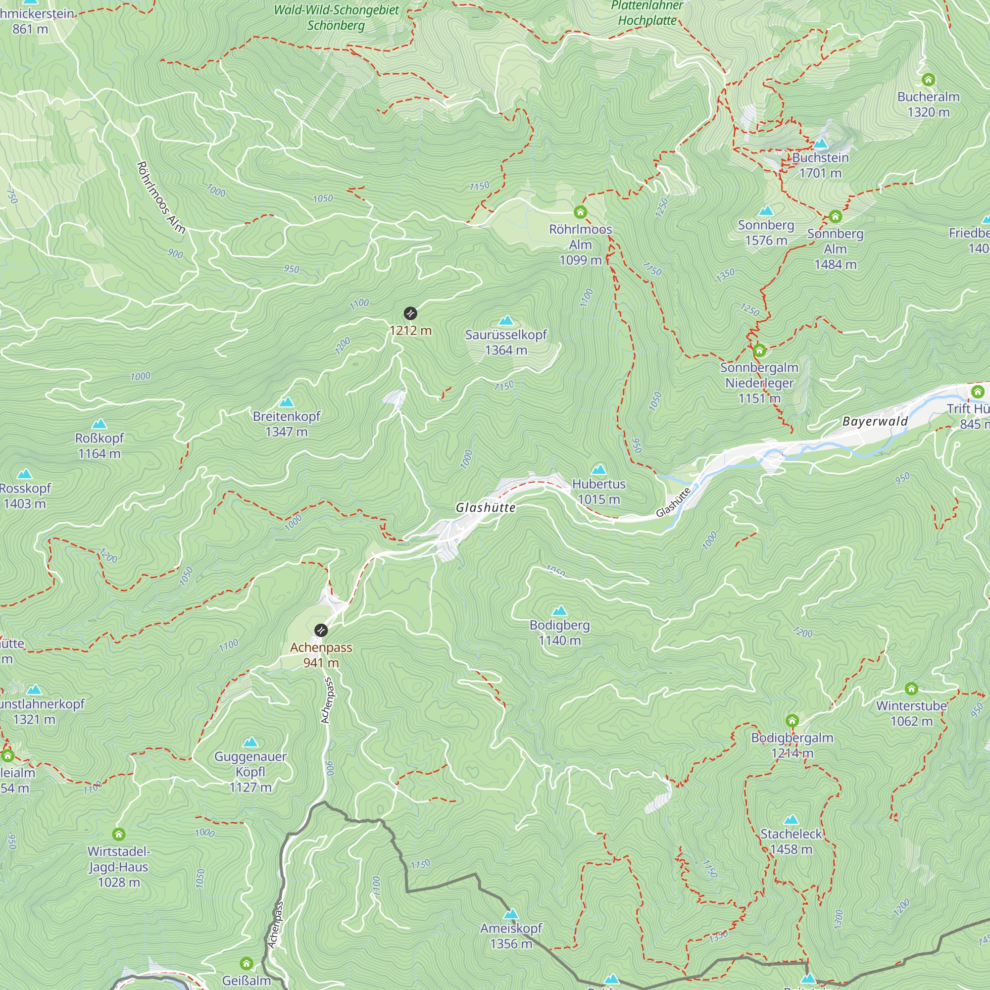 Glashütte map