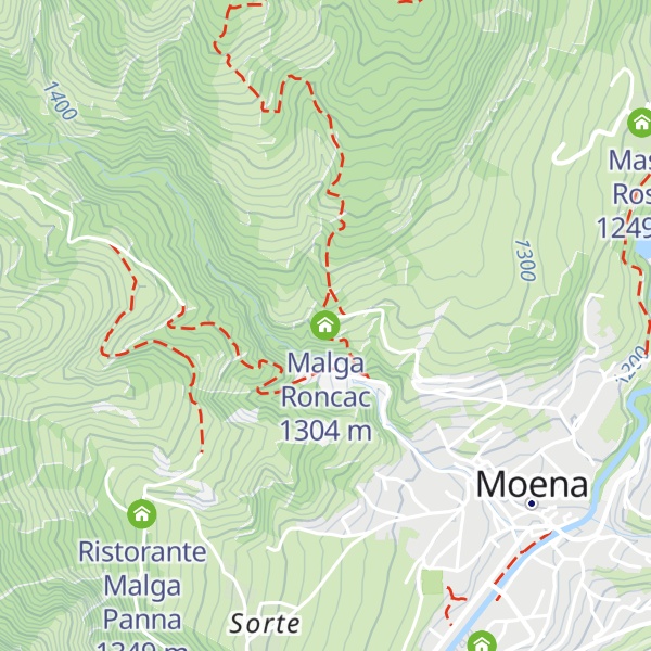 Map of Malga Roncac