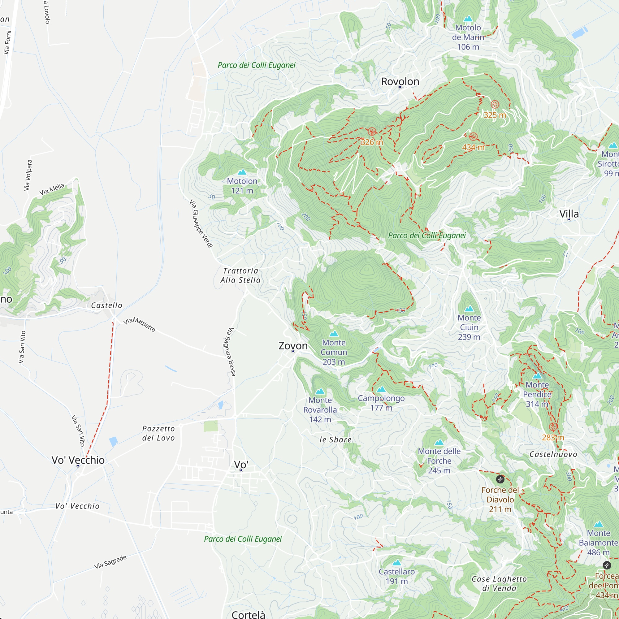 Rifugio Monte Comun map