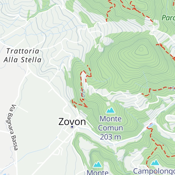 Map of Rifugio Monte Comun