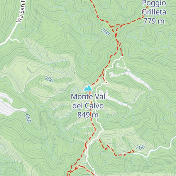Map of Monte Val del Calvo