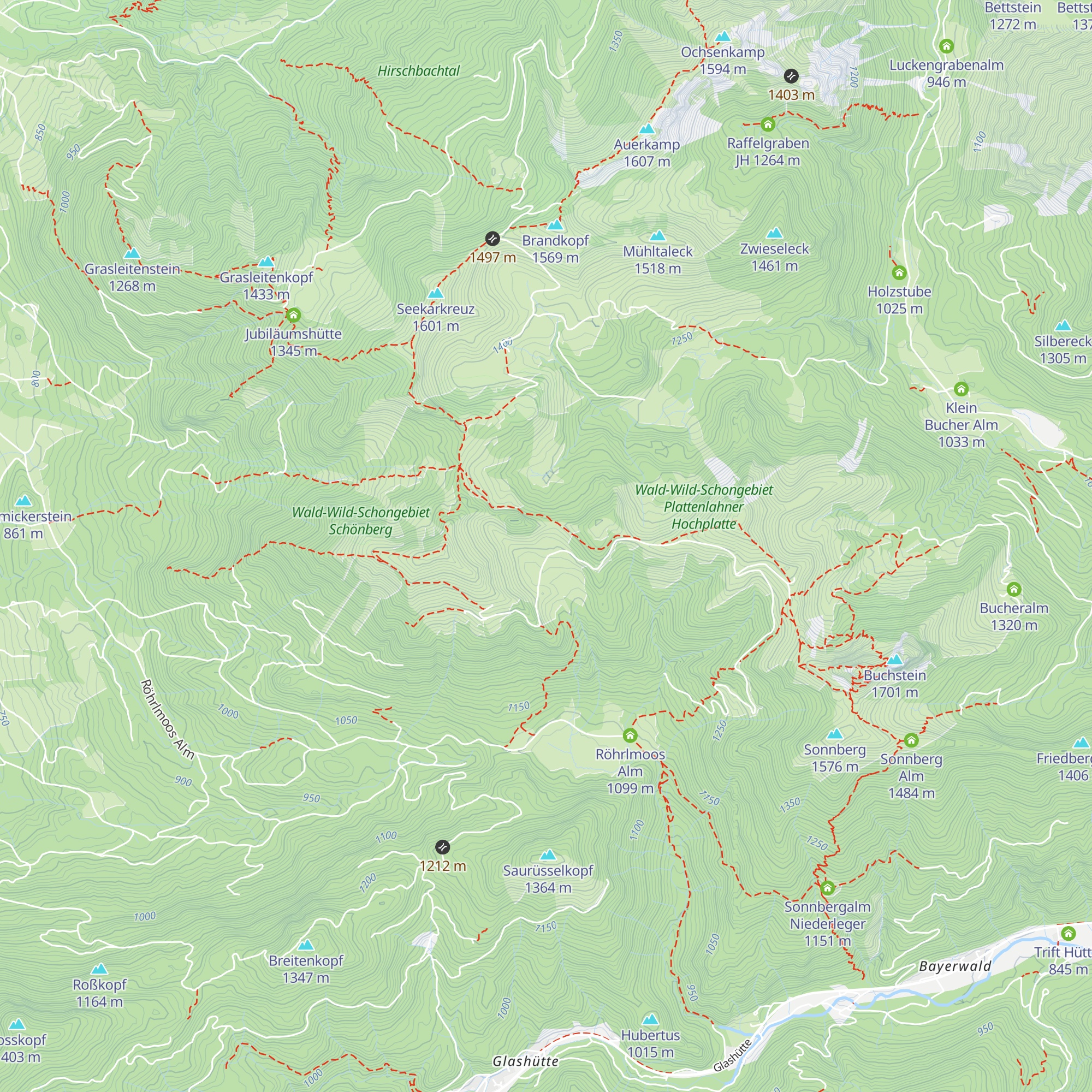 Amperthal Alm map