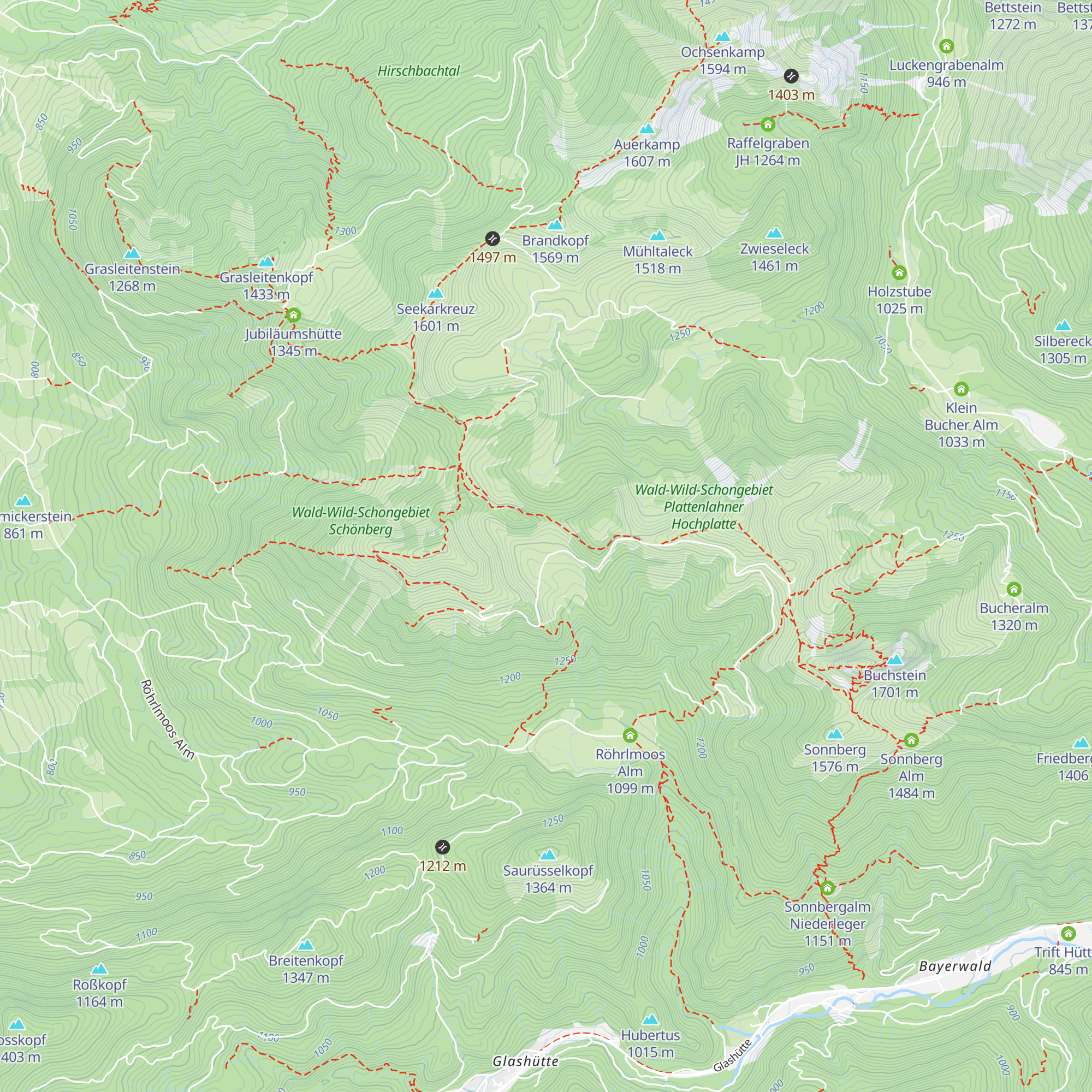 Amperthal Alm map