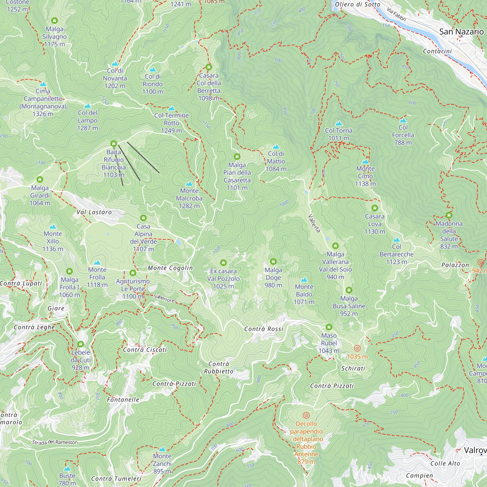 Cason del Moro map