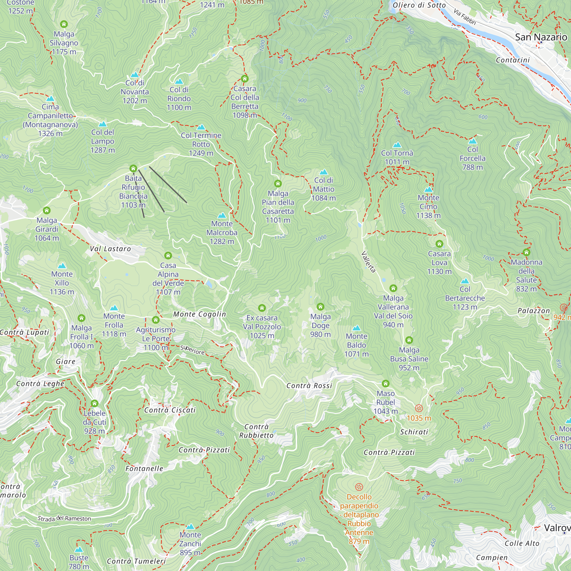 Cason del Moro map