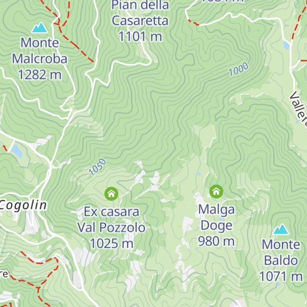 Map of Cason del Moro