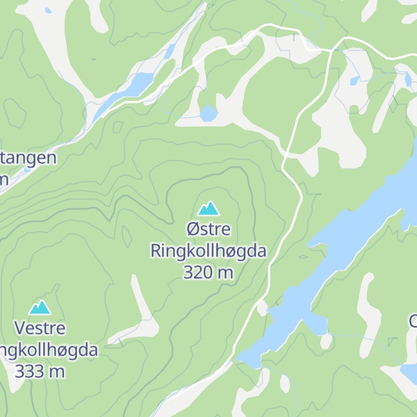 Map of Østre Ringkollhøgda